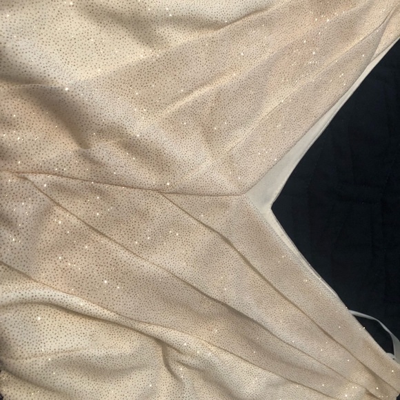 Black and cream sparkle top party dress - Picture 3 of 3